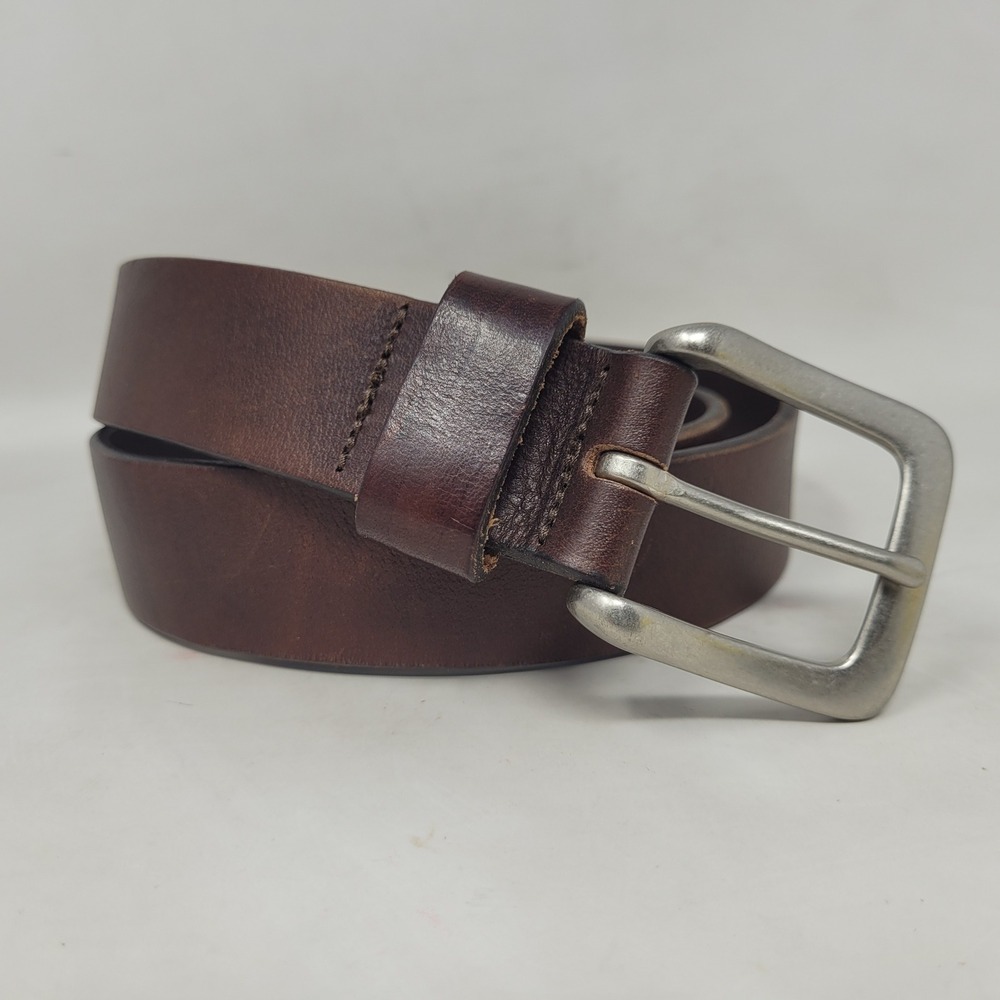 American Eagle Belt 30 Brown Leather Classic Everyday Industrial Work Rugged